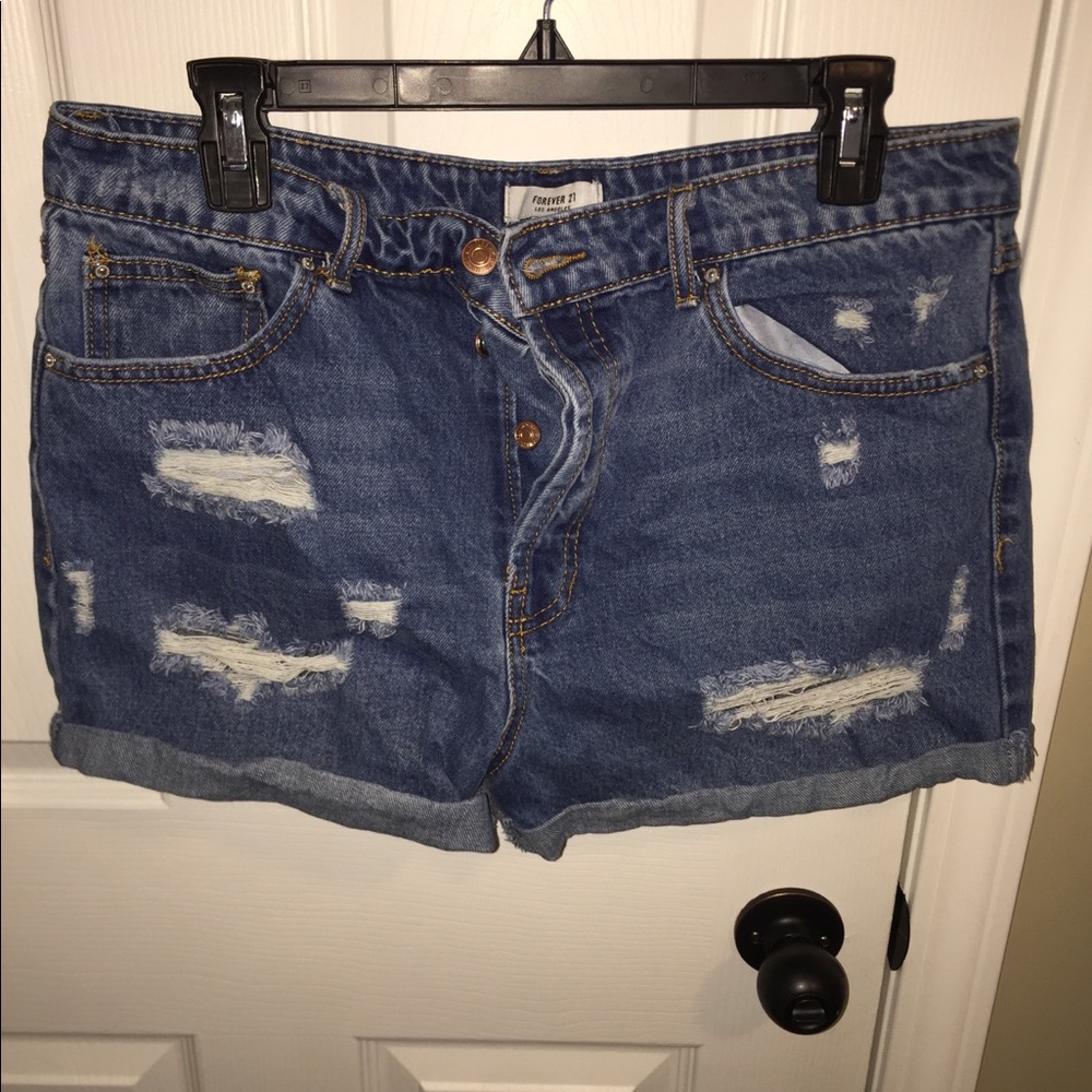 Vintage Ripped Mom Shorts